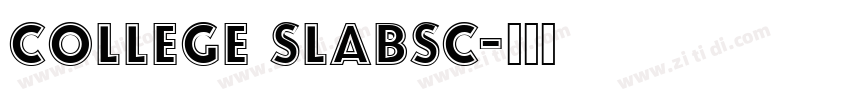 college SlabSC字体转换